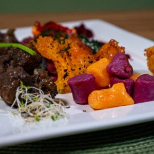 Gnocchi de Batata-Doce Roxa e Batata-Doce Laranja