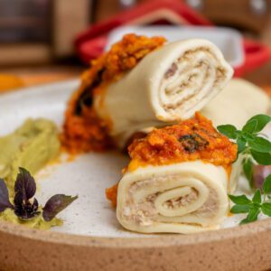 Canelone de Frango com Parmesão