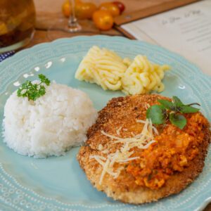 Frango a Parmegiana e Búfala