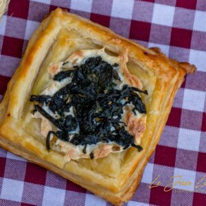 Folhada de Espinafre e Cream cheese de Keffir