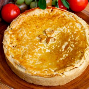 Torta de Tomates Assados e Palmito