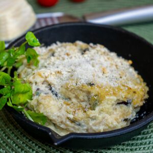Creme de Bacalhau ao Queijo Gratinado