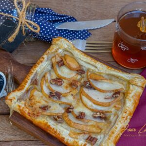 Tarte de Pera com Queijo Azul Bleu D’Auvergne