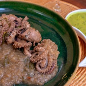 Polvo a Provençal Marinado ao vinho Branco