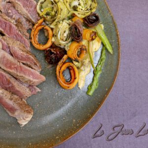 Fraldinha com Vegetais e Aspargos