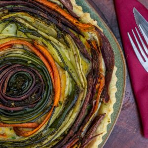 Tarte Veggie de Vegetais em Lâminas