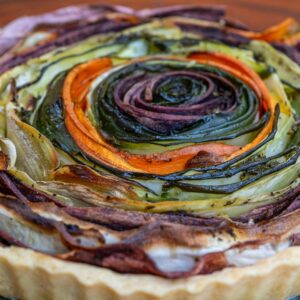 Tarte Veggie de Vegetais em Lâminas