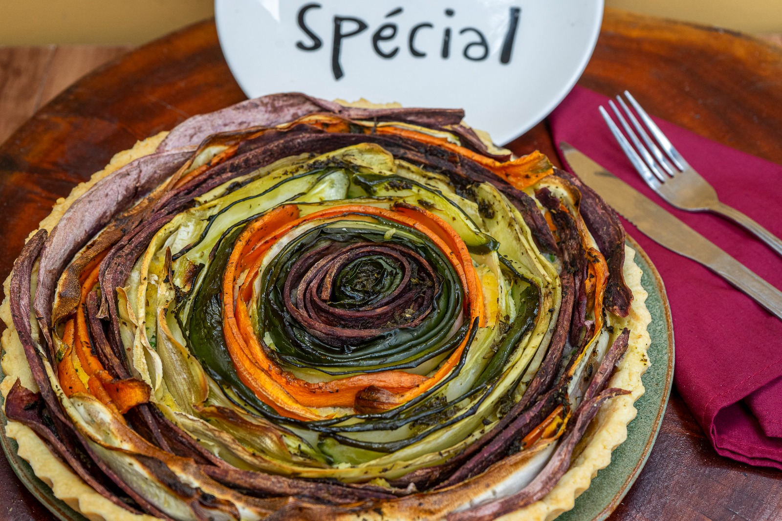 Tarte Veggie de Vegetais em Lâminas - Imagem 3